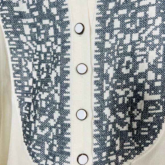 THEME Sleeveless Shirt Mini Dress Casual Button Front Top Blouse Tunic - M - Picture 4 of 4